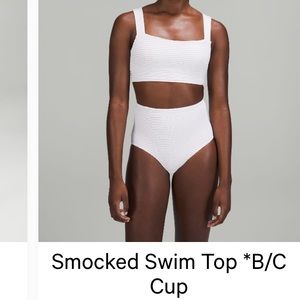 Lululemon smocked bathing suit (seersucker)